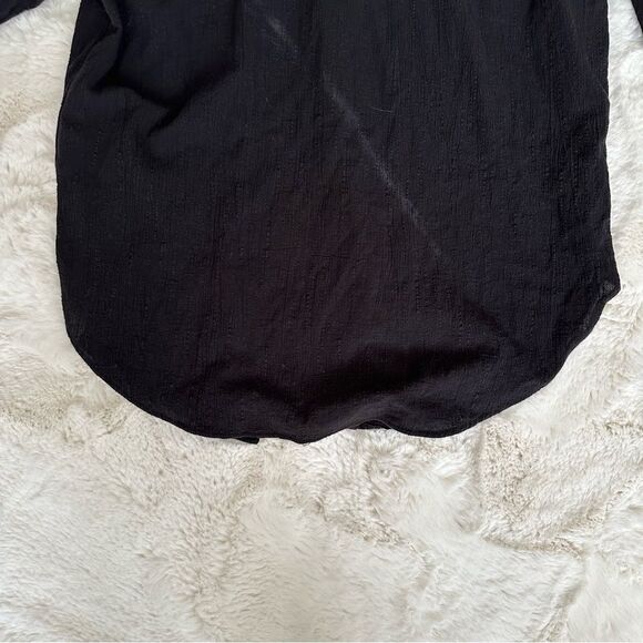 H&M black slouchy button-down - Picture 14 of 16